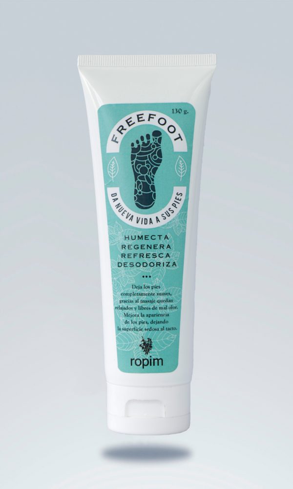 Ideal para masajes.FreeFOOT cuidado para pies no mancha.Aplíquelo en las mañanas para lograr una acción desodorante y en las noches, antes de acostarse, para relajar y acondicionar.